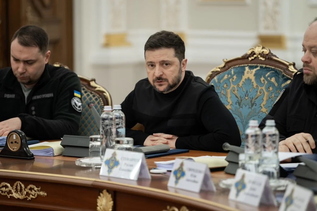 Володимир Зеленський на нараді з керівниками СБУ Київської, Харківської та Херсонської областей