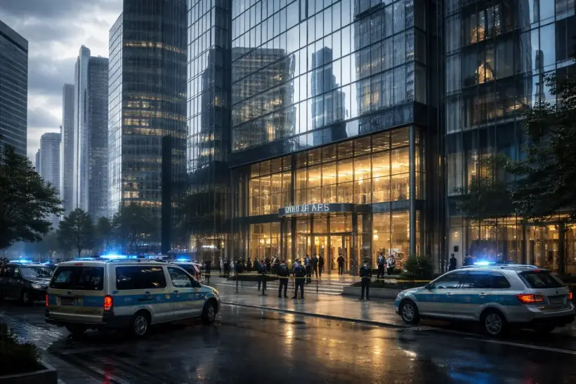 Полиция у здания Deutsche Bank в Лондоне после штрафа за санкции против РФ