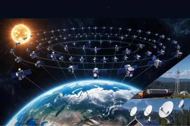 Російський аналог Starlink: орбіта супутників навколо Землі та наземні антени