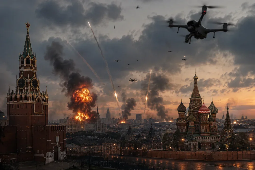 Атаки дронів на Москву: вибухи біля Кремля та Собору Василя Блаженного