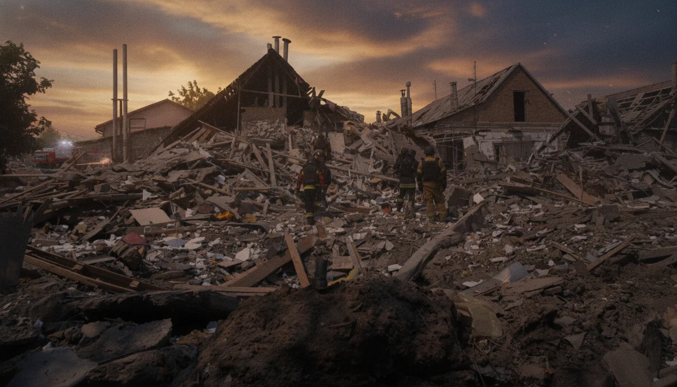 Рятувальники на місці руйнувань після удару КАБами по Запоріжжю