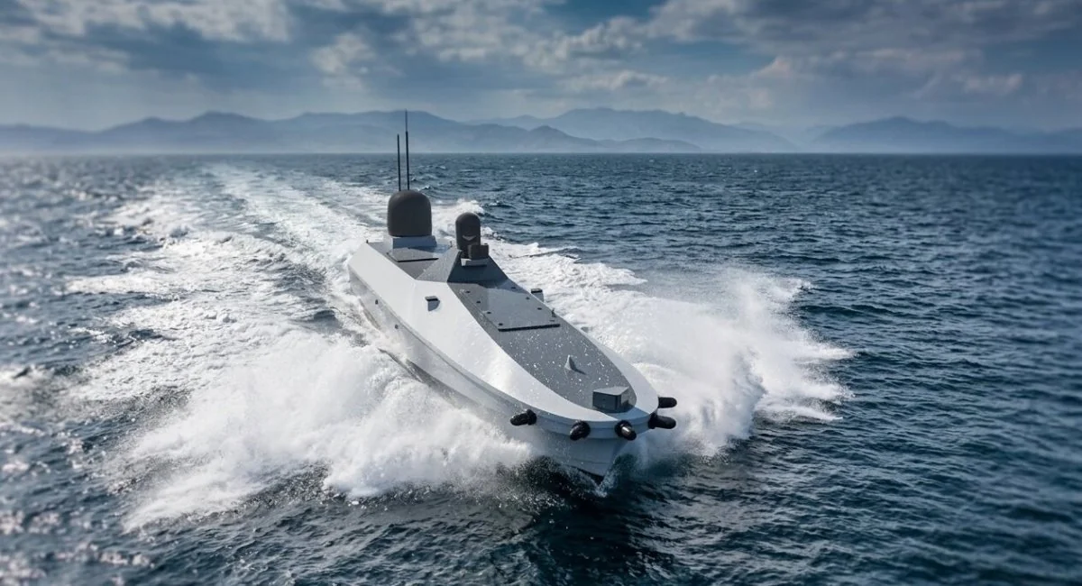Морський дрон України у Чорному морі біля узбережжя Румунії