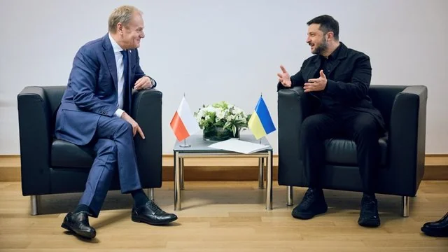 Зеленський на зустрічі з Дональдом Туском щодо відновлення України